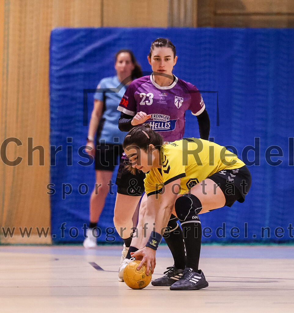 2025-01-11_032_SpVgg_Altenerding_gegen_HF_Scheyern | Erding, Deutschland, 11.01.2025:Handball, Bezirksoberliga Frauen Altbayern 2024 / 2024, 10. Spieltag, SpVgg Altenerding gegen HF Scheyern, Endergebnis: 20:23Katharina Künstner (SpVgg Altenerding, #23)Foto: Christian Riedel / fotografie-riedel.net