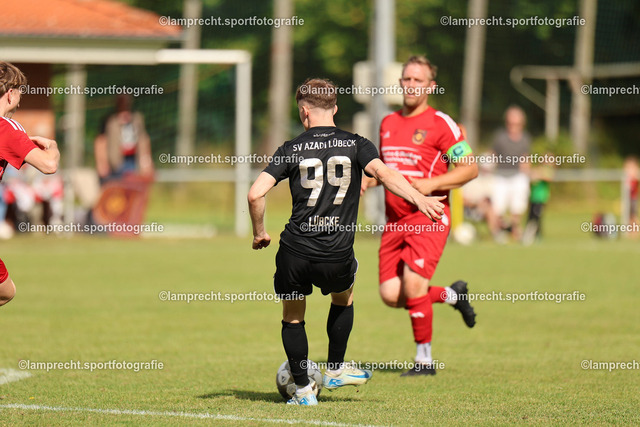 Fußball I Herren I Saison 2025-2026 I Verbandsliga Süd I 7. Spieltag I SV Schackendorf - SV Azadi Lübeck I 06.09.2025.150 | Luca Maurice Lübcke (99, SV Azadi Lübeck) - Realisiert mit Pictrs.com