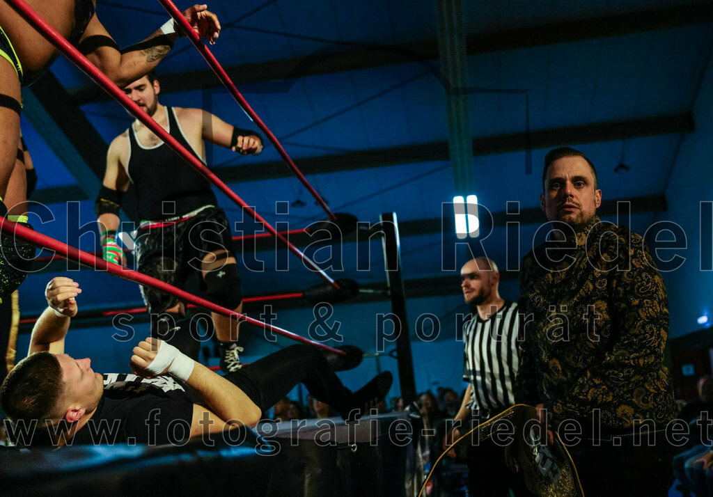 2023-11-11_023_Erding_Wrestlingshow | Erding, Deutschland, 11.11.2023:
Wrestling, Saison 2023, EWS Wrestling ERDING

Foto: Christian Riedel / fotografie-riedel.net