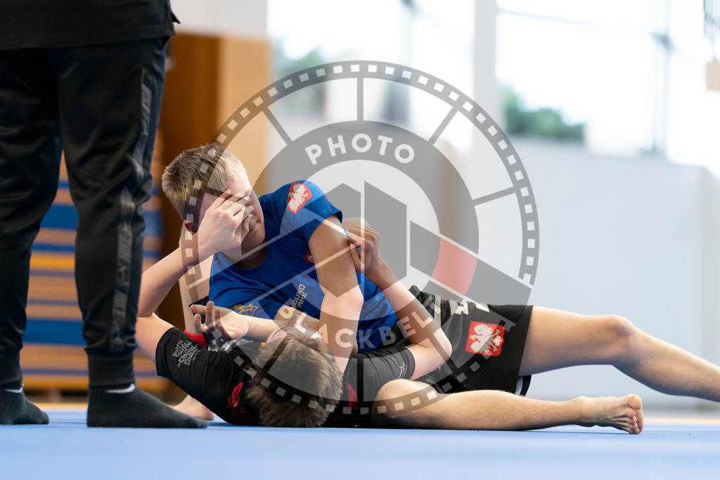 20240316PBB2128 | Athletes compete during the ADCC Eastern European Open grappling Competition in Poznan, Poland, on March 16, 2024.