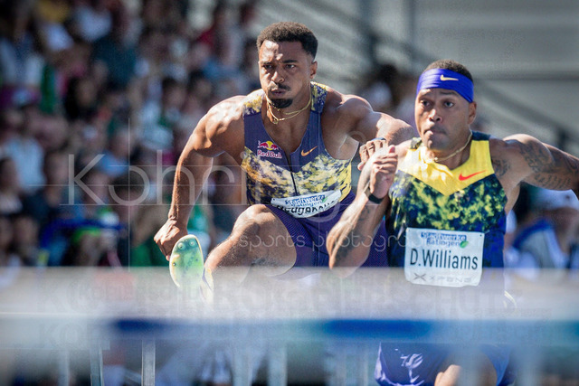 Multisport Event; Ratingen, 28.06.2026 | RATINGEN, GERMANY - JUNE 28, 2026 : Leo Neugebauer (GER / Germany) competing in the decathlon’s 11om hurdles during the Multisport Event at Stadion Ratingen on June 28, 2026 in Ratingen, Germany.