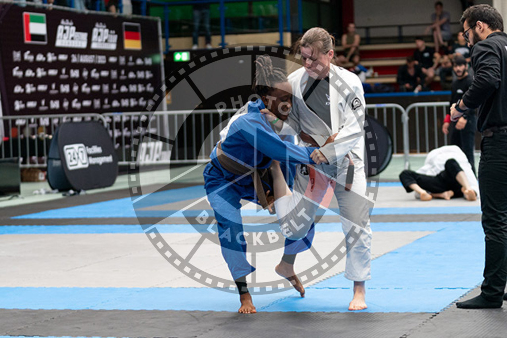 20230826PBB52709 | Fighters compete during the AJP INTLPRO BJJ and grappling competition in Hamburg, Germany, on August 26 2023.