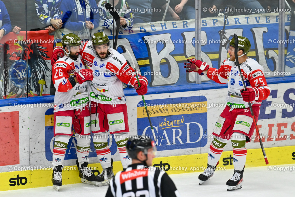 EC IDM Wärmepumpen VSV vs. HC Bozen 30.12 2022 | #26 Miceli Angelo, #9 Mantenuto Daniel, #29 Felicetti Leonardo, Jubel HC Bozen Mannschaft