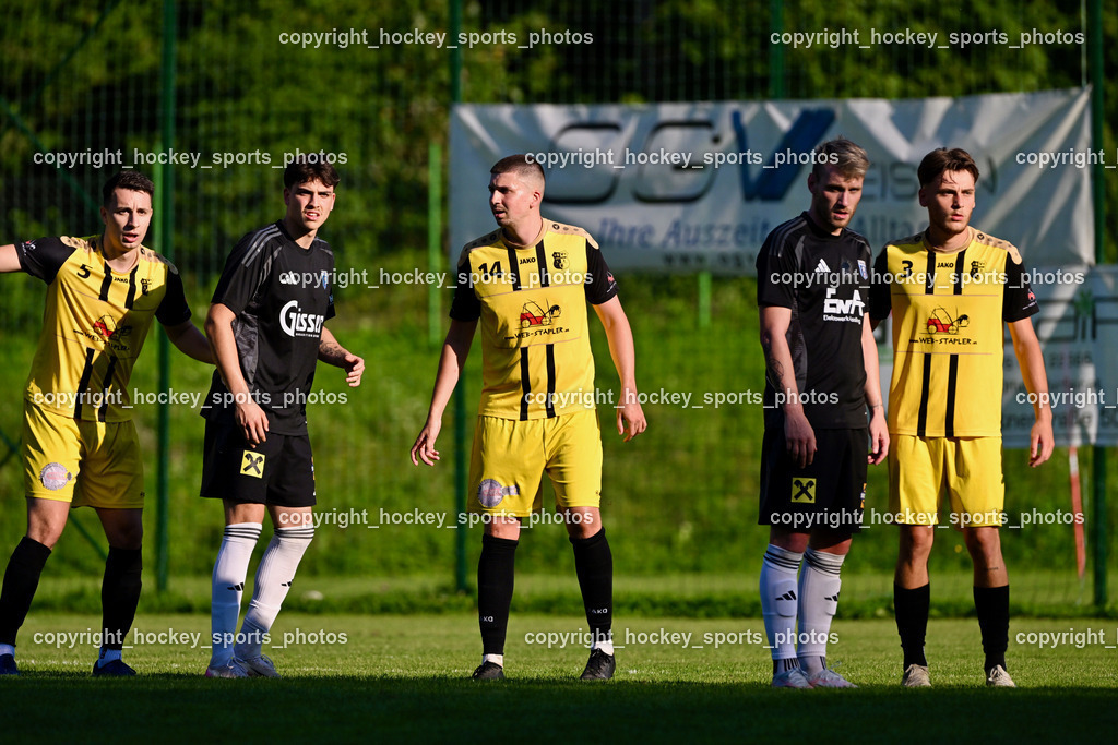 SV Arnoldstein vs. URC Thal Assling | #5 Dino Benic SV Arnoldstein, #75 Domenico Calcagnile Thal Assling, #14 Edis Sehic SV Arnoldstein, #72 Ziga Anzelj Thal Assling, #3 Marco Knezevic SV Arnoldstein, SV Arnoldstein vs. URC Thal Assling, SV Arnoldstein vs. URC Thal Assling am 09.08.2025 in Arnoldstein (Waldparkstadion Arnoldstein), Austria, (Photo by Bernd Stefan)