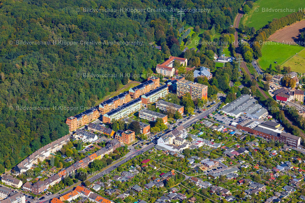 Luftbilder Düsseldorf-5057 | Luftbilder Rheinhaussiedlung Morper Straße - Realisiert mit Pictrs.com