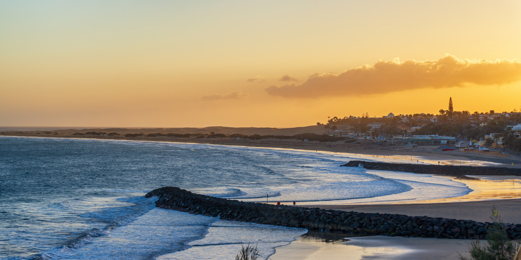 10240408 - Sonnenuntergang in Play del Inglés | Wunderschöne Abendstimmung in Playa del Inglés.