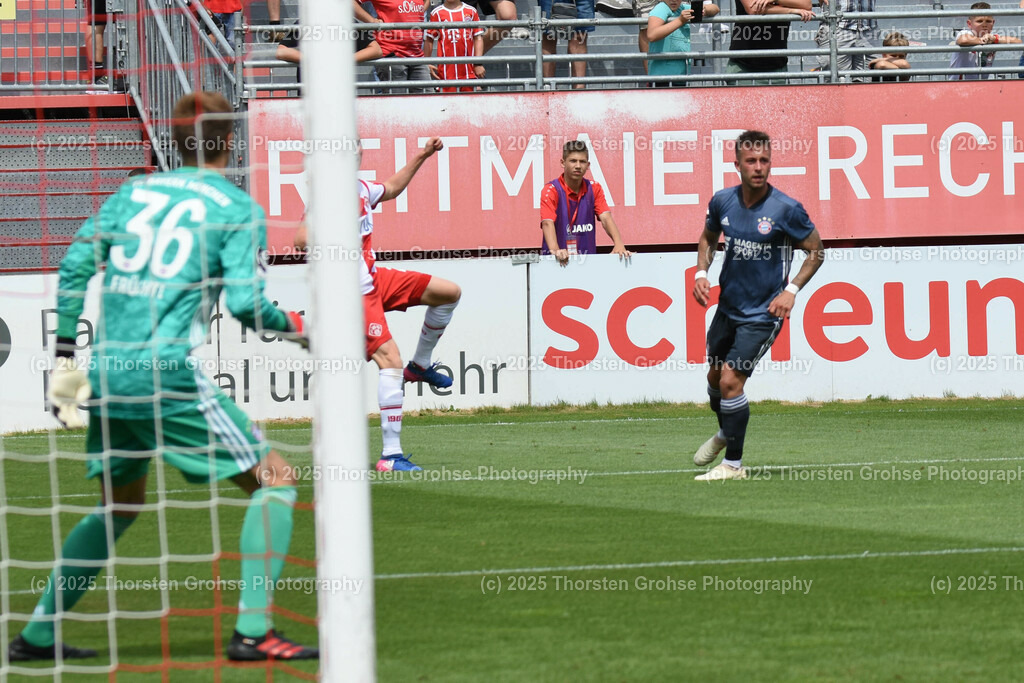 3. Football - League Wuerzburg vs. Bayern II | 3. Football - League Wuerzburg vs. Bayern II, Wuerzburger Kickers vs. Bayern Muenchen II on 20.07.2019 in the Flyeralarm ARENA in Wuerzburg, (Germany)

Image: Christian Fruechtl 36 (Bayern Muenchen II), 

DFL REGULATIONS PROHIBIT ANY USE OF PHOTOGRAPHS as IMAGE SEQUENCES and/or QUASI-VIDEO. - Realisiert mit Pictrs.com