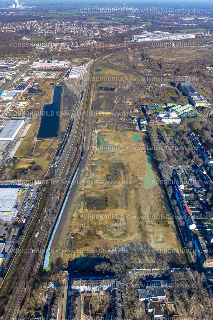 Dortmund230200047 | Luftbild des Hoesch-Areals der ehemaligen Westfalenhütte mit dem Hoeschmuseum und dem zukünftigen Park und Wohngebieten, Dortmund, Ruhrgebiet, Nordrhein-Westfalen, Deutschland
