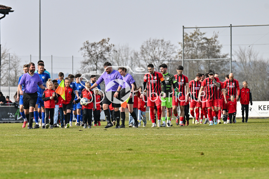 FC Affing - SSV Almoos-Petersdorf | Einlauf der beiden Mannschaften