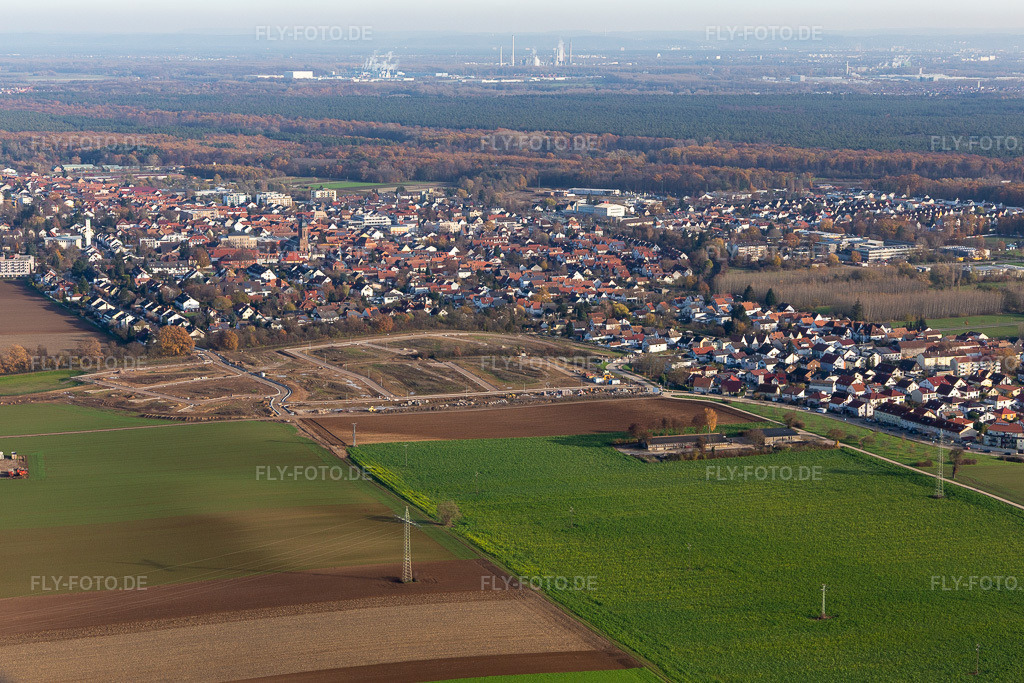 Luftbild: Baugebiet K2 in Kandel im Bundesland Rheinland-Pfalz in Deutschland. Foto: IMG_123830.jpg vom 21.11.2020 durch Werner Riehm/FLY-FOTO.de