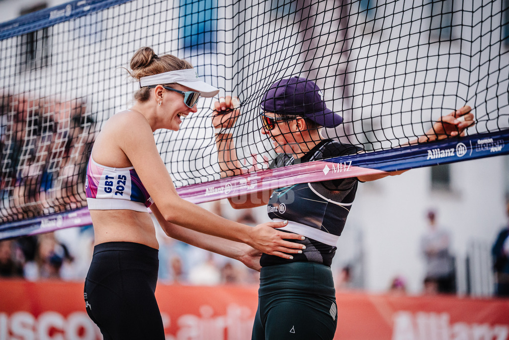 Beachvolleyball | Frauen | Allianz German Beach Tour 2025 | Tourstop Berlin | 24.08.2025 | v.l. Sarah Schulz und Melanie Gernert