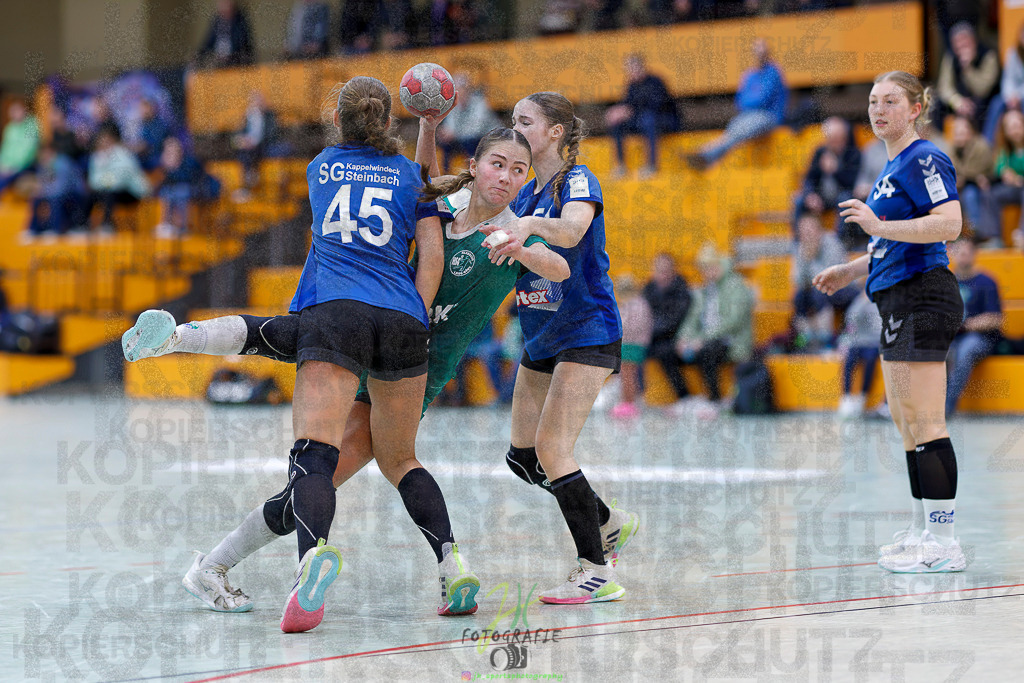 Jugenbundesliga wJB; HSG Kleenheim/Langgöns - SG Kappelwindeck/Steinbach | Jugenbundesliga wJB; HSG Kleenheim/Langgöns - SG Kappelwindeck/Steinbach am 23.11.2025 in Oberkleen (Weidig-Halle)Photo © 2025 - Jörg Heinrich - Realisiert mit Pictrs.com