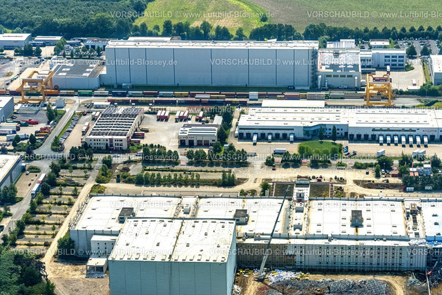 Boenen210800121AusschnittPharmLog | PharmLog Bönen, Luftbild, Baustelle im Gewerbegebiet InlogParc an der Edisonstraße, Westerbönen, Bönen, Ruhrgebiet, Nordrhein-Westfalen, Deutschland