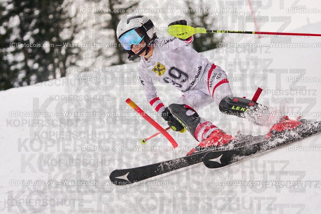ALP3985_KinderCup-SL_STMK_Strallegg_Dorfer Michael | Raiffeisen KINDERCUP Alpin, SLALOM auf der JogllandStreif in Strallegg am So 23. Februar 2025. Veranstaller: Steirischer Skiverband (5000). Skiunion Strallegg (5197).