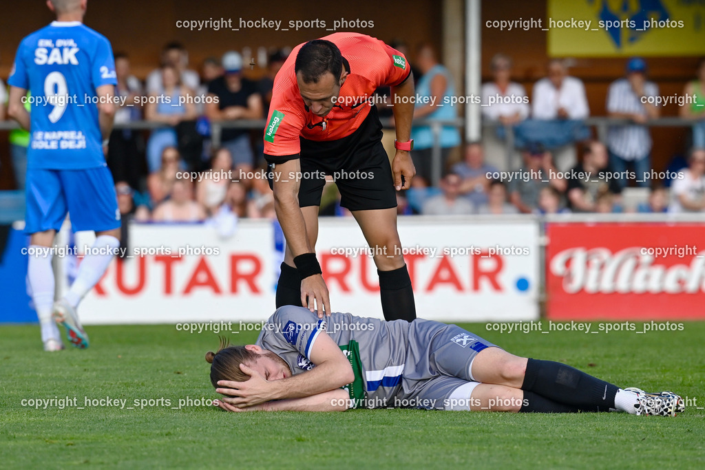 SAK vs. SV Dellach Gail 17.6.2023 | #86 Lukas Fabian Santner, Ristoskov Emil Referee
