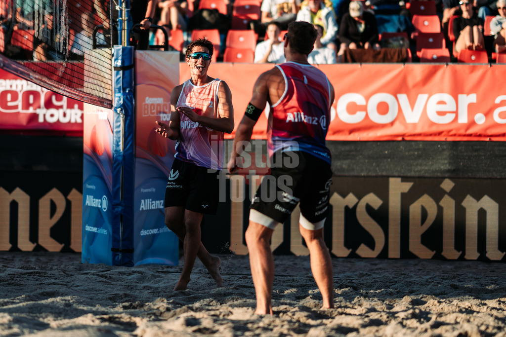 Beachvolleyball | Männer | Allianz German Beach Tour 2024 | Tourstop Kühlungsborn 2 | 16.08.2024 | Lui Wüst im Netzschatten