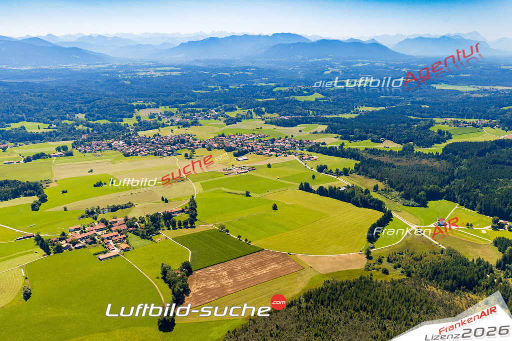 Schrägluftbild  Ried  Dietramszell - Das Luftbild wurde 2025 vom UL-Flugzeug heraus erstellt ( keine Drohne ) - Hochauflösende Luftaufnahme -Nicht vergleichbar mit Google Maps oder Satelittenbilder- Die Geschenkidee !Mit Lizenz und Bildrechte bestellbar