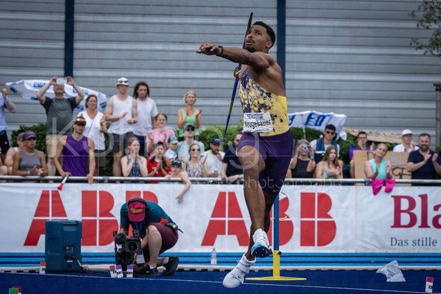 Multisport Event; Ratingen, 28.06.2026 | RATINGEN, GERMANY - JUNE 28, 2026 :  Leo Neugebauer (GER / Germany) competing in the javelin during the Multisport Event at Stadion Ratingen on June 28, 2026 in Ratingen, Germany.