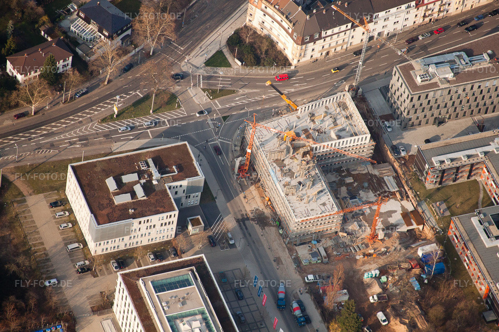 Luftbild: Neuostheim, Projekt EASTSITE der B.A.U. Bauträgergesellschaft mbH im Ortsteil Neuostheim in Mannheim im Bundesland Baden-Württemberg in Deutschland. Foto: IMG_25240.jpg vom 23.03.2010 durch Werner Riehm/FLY-FOTO.de