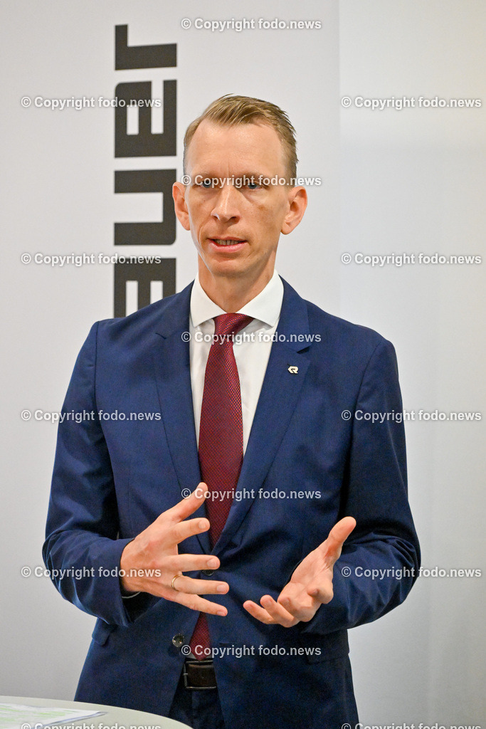Rosenbauer International AG_ 19.07.2023-10 | 19.07.2023, Leonding, AUT, Rosenbauer International AG, im Bild Sebastian Wolf (CEO Rosenbauer International AG)