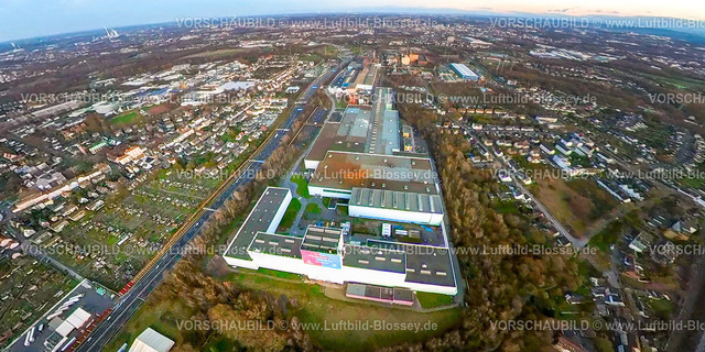 Bochum2301fish0003WattenscheidThyssenKrupp | Luftbild, Werksgelände thyssenkrupp Steel Europe AG Werk Bochum an der Autobahn A40, Fisheye Aufnahme, Fischaugen Aufnahme, 360 Grad Aufnahme, Kruppwerke, Bochum, Ruhrgebiet, Nordrhein-Westfalen, Deutschland