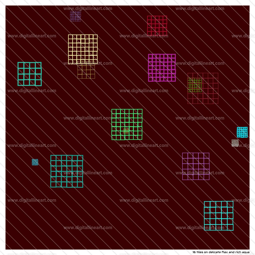 16-tiles-delicate-flax-and-rich-aqua | digitallineart - Realisiert mit Pictrs.com