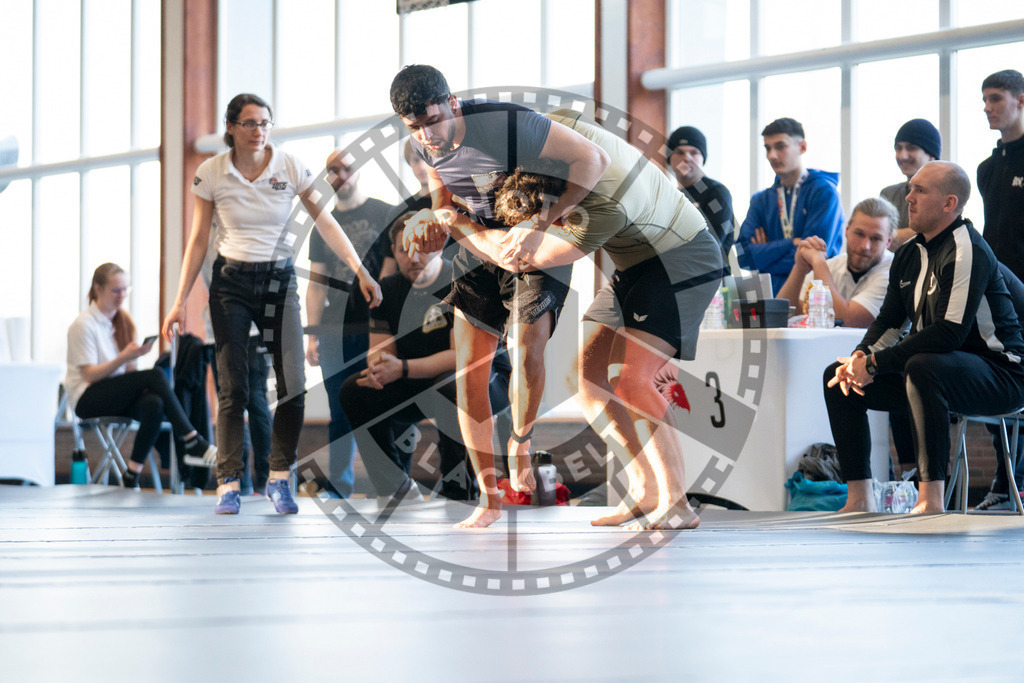 20240309PBB7547 | Fighters compete during the International Luta Livre (ILLCS) Spring Championship in Hannover, Germany, on March 9, 2024.