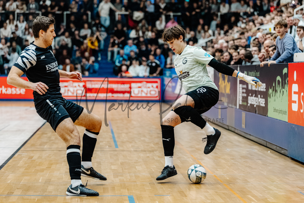 47. Stadtmeisterschaften im Hallenfußball 2025, Endrunde | Stadtmeisterschaften im Hallenfußball 2025, Endrunde, Sporthalle Berg Fidel in Münster. Foto: sportfotografie.ms | Markus Paletta - Realisiert mit Pictrs.com