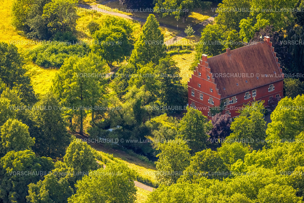 Dortmund230702014 | Luftbild, Haus Wenge im Wenge Park, Lanstrop, Dortmund, Ruhrgebiet, Nordrhein-Westfalen, Deutschland