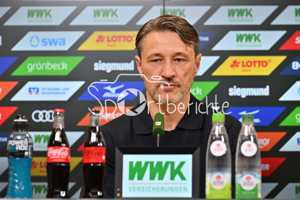 FC Augsburg - Borussia Dortmund | AUGSBURG, GERMANY - Niko KOVAC headcoach Borussia Dortmund at the pressconference after the bundesliga match between FC Augsburg vs. Borussia Dortmund on matchday 9 at WWK Arena on October 31, 2025 in Augsburg, Germany / DFL REGULATIONS PROHIBIT ANY USE OF PHOTOGRAPHS AS IMAGE SEQUENCES AND/OR QUASI-VIDEO