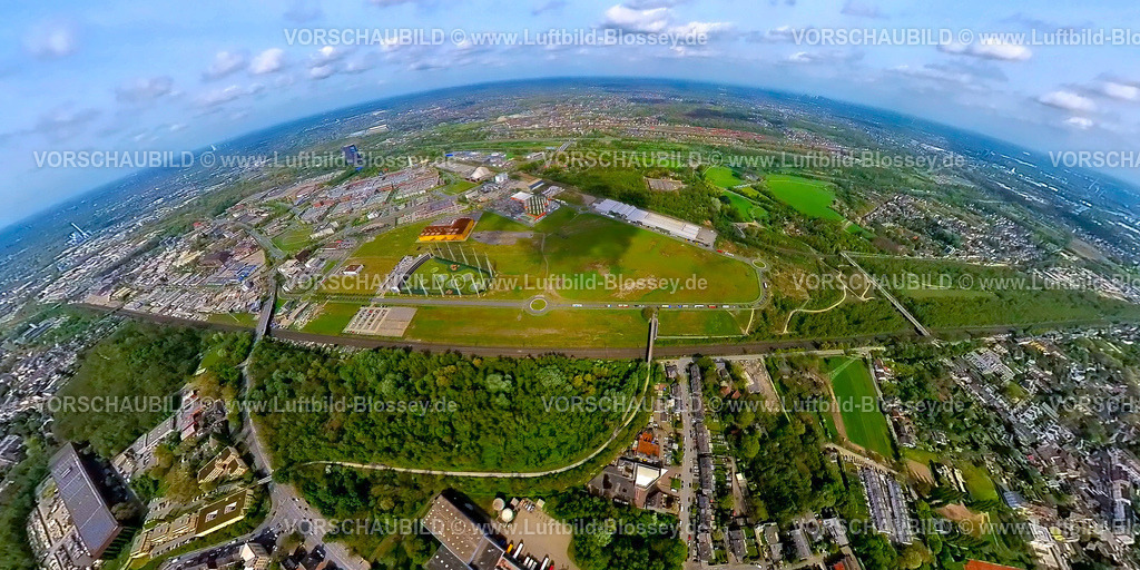 Oberhausen240490084NeueMitte_Centro | Luftbild, Westfield Centro sternförmiges Einkaufszentrum, Gesamtansicht Neue Mitte mit Gasometer am Rhein-Herne-Kanal und Fluss Emscher, Borbeck, Oberhausen, Rheinland, Ruhrgebiet, Nordrhein-Westfalen, Deutschland