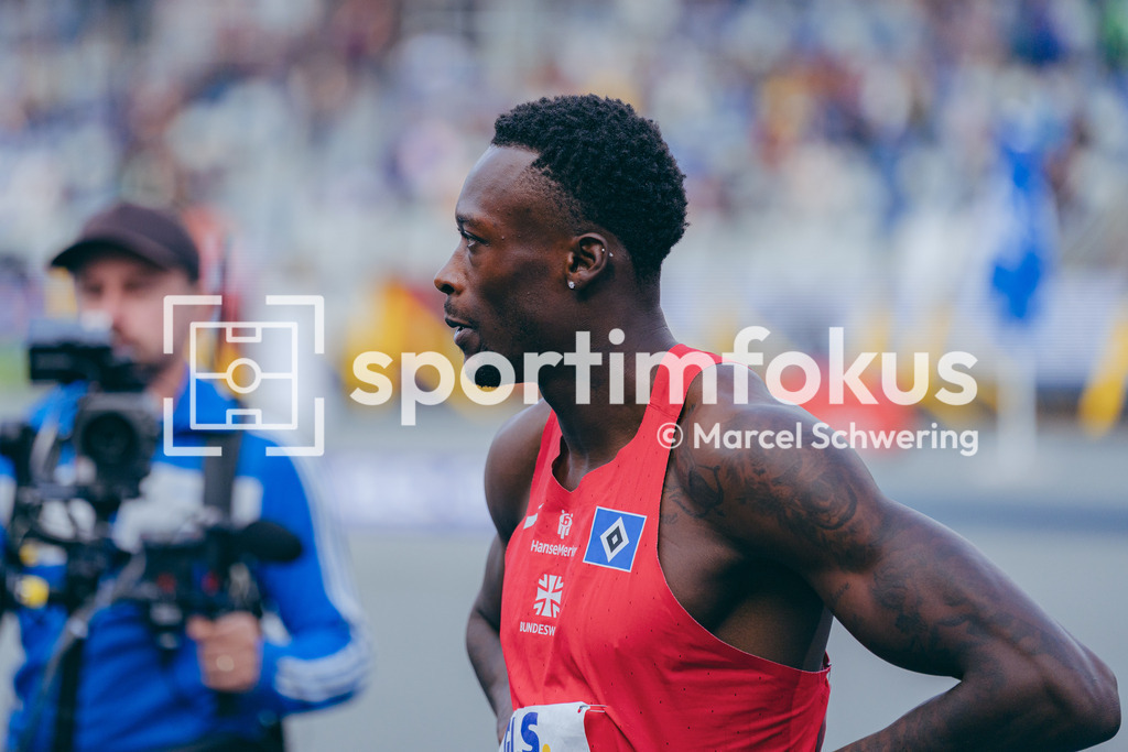 Deutsche Meisterschaften der Frauen und Männer 2026 | Owen Ansah, Hamburger SV,  200-Meter-Lauf, Finale, Deutsche Meisterschaften der Frauen und Männer 2026, Lohrheidestadion Bochum-Wattenscheid, 26.07.2026. Foto: Marcel Schwering / sportimfokus - Realisiert mit Pictrs.com