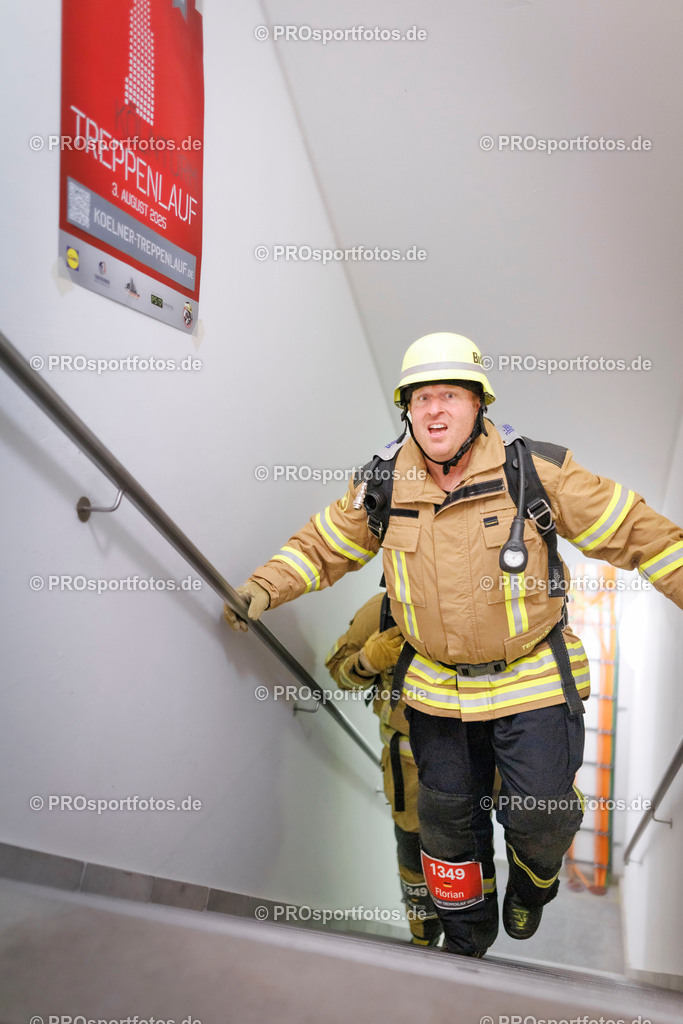 KölnTurm Treppenlauf; Köln, 03.08.2025 | Impressionen vom KölnTurm Treppenlauf am 03.08.2025 in Köln (Nordrhein-Westfalen). 