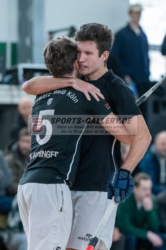 HK_20250202_102283 | 2. Bundesliga Halle Herren Club Raffelberg - Schwarz Weiss Köln am 2.2.2025 Halle am Raffelberg, Duisburg ,