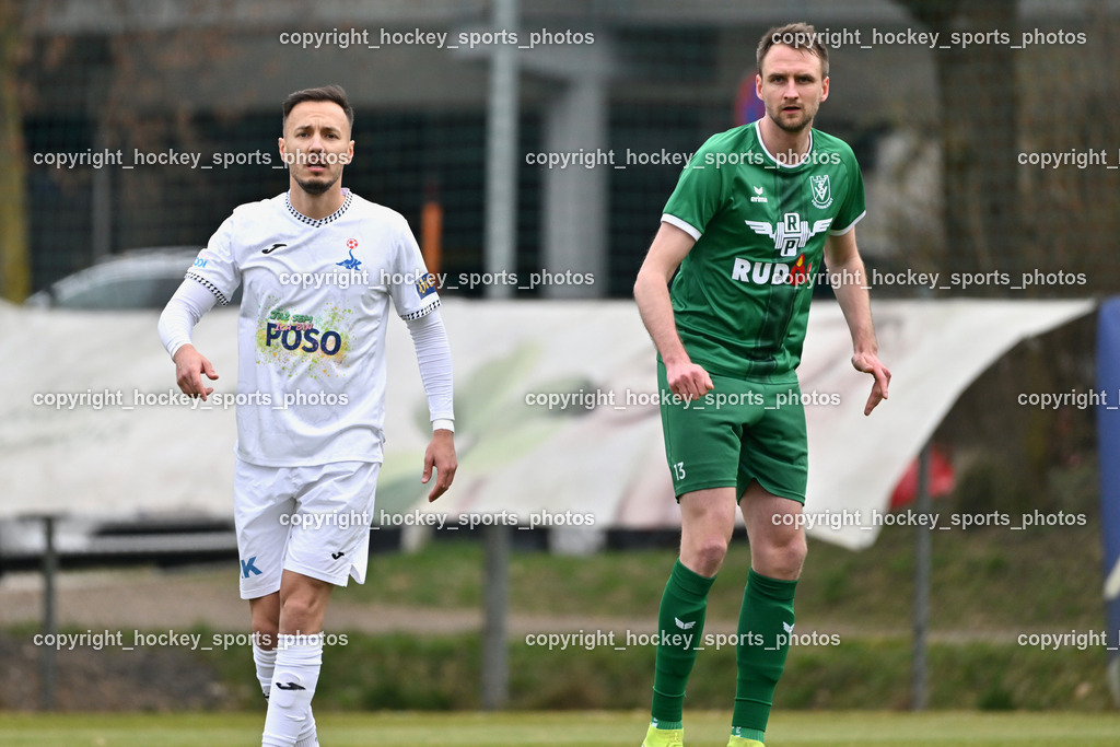 SAK vs. VST Völkermarkt | #9 Sinan Samardzic SAK, #13 Mario Daniel Gugganig VST Völkermarkt, SAK vs. VST Völkermarkt, SAK vs. VST Völkermarkt am 21.03.2026 in Klagenfurt (Sportpark Welzenegg), Austria, (Photo by Bernd Stefan)