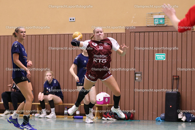 Handball I Juniorinnen I Saison 2026-2027 I Oberliga Schleswig-Holstein I 3. Spieltag I HSG Kalkberg 06 - TSV Bargteheide 110 | Lilly Marit Frank (10, TSV Bargteheide) - Realisiert mit Pictrs.com