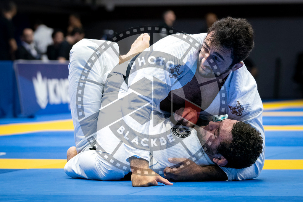 20240126PBB0348 | Fighters compete during the Brazilian Jiu-Jitsu European Championship of the IBJJF in Paris, France, on January 26, 2024.