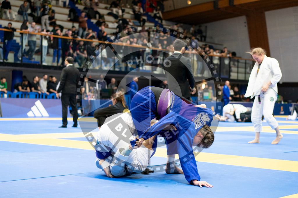20240124PBB04255 | Fighters compete during the second day of the IBJJF European Championship in Paris, France, on January 24, 2024.