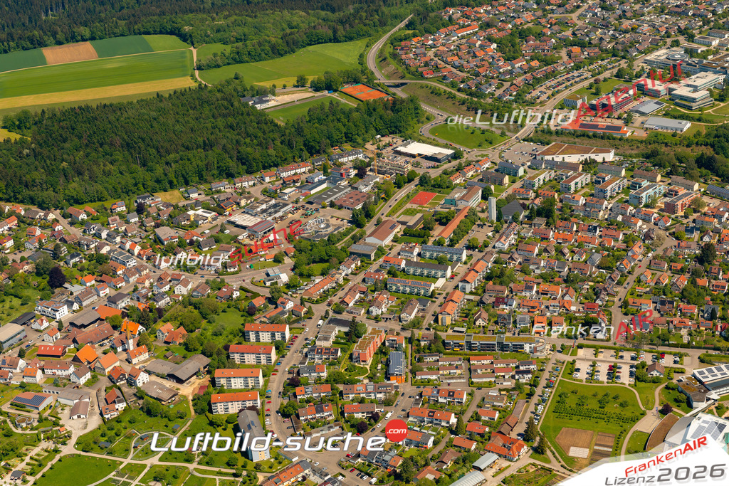 Das Luftbild zeigt : Wetzgau Schwäbisch Gmünd - Die Luftaufnahme wurde 2024 vom UL-Flugzeug aus erstellt ( keine Drohne ) - Hochauflösende Luftaufnahme - Für grossformatige Ausdrucke geeignet. Die Geschenkidee !Mit Lizenz und Bildrechte bestellbar