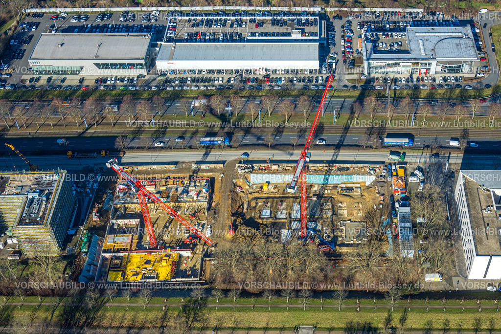 Dortmund230200638 | Luftbild, Stadtkrone Baustelle, Schüren, Dortmund, Ruhrgebiet, Nordrhein-Westfalen, Deutschland