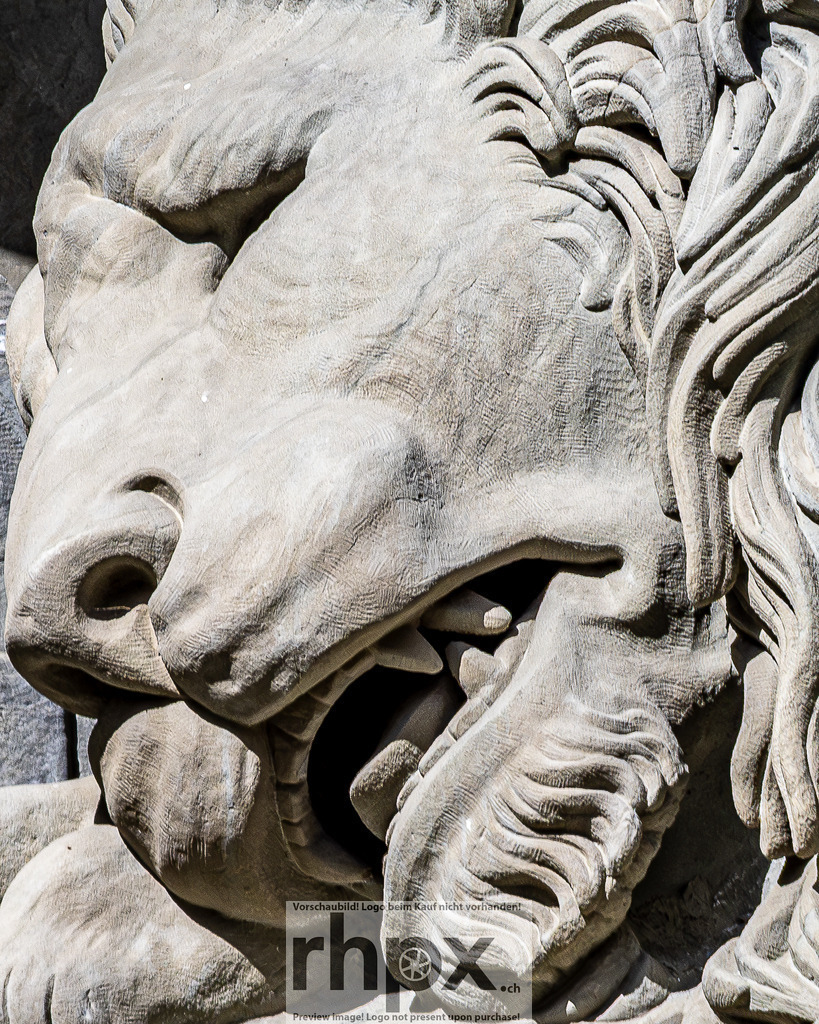 Löwendenkmal Luzern – Detailaufnahme | Detailaufnahme des berühmten Löwendenkmals in Luzern. - Realisiert mit Pictrs.com