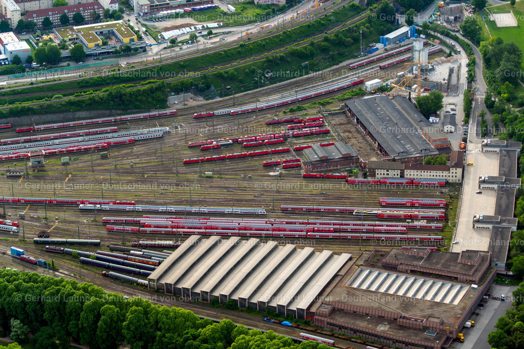 3804614 | STUTTGART 22.07.2020 Gleisanlagen der Deutschen Bahn AG am Depot des Betriebswerkes Am Rosensteinpark in Stuttgart im Bundesland Baden-Württemberg, Deutschland. Weiterführende Informationen bei: Deutsche Bahn AG. // Tracks of Deutschen Bahn AG at the depot of the operating plant in Stuttgart in the state Baden-Wurttemberg, Germany. Further information at: Deutsche Bahn AG. Foto: Gerhard Launer