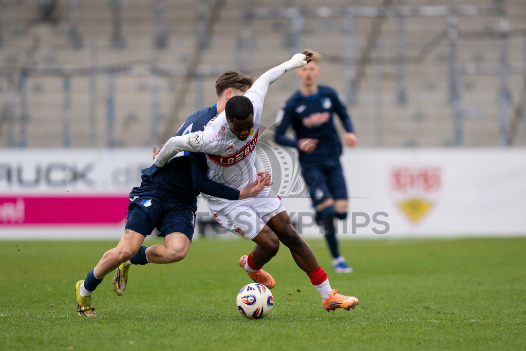 VfB Stuttgart II vs. TSG Hoffenheim II, Fussball, 3. Liga, 26. Spieltag, 15.03.2026 | Abdenego Nankishi (VfB Stuttgart II, #17),VfB Stuttgart II vs. TSG Hoffenheim II, Fussball, 3. Liga, 26. Spieltag, 15.03.2026Foto: photosbyphips/Philip Ziegler