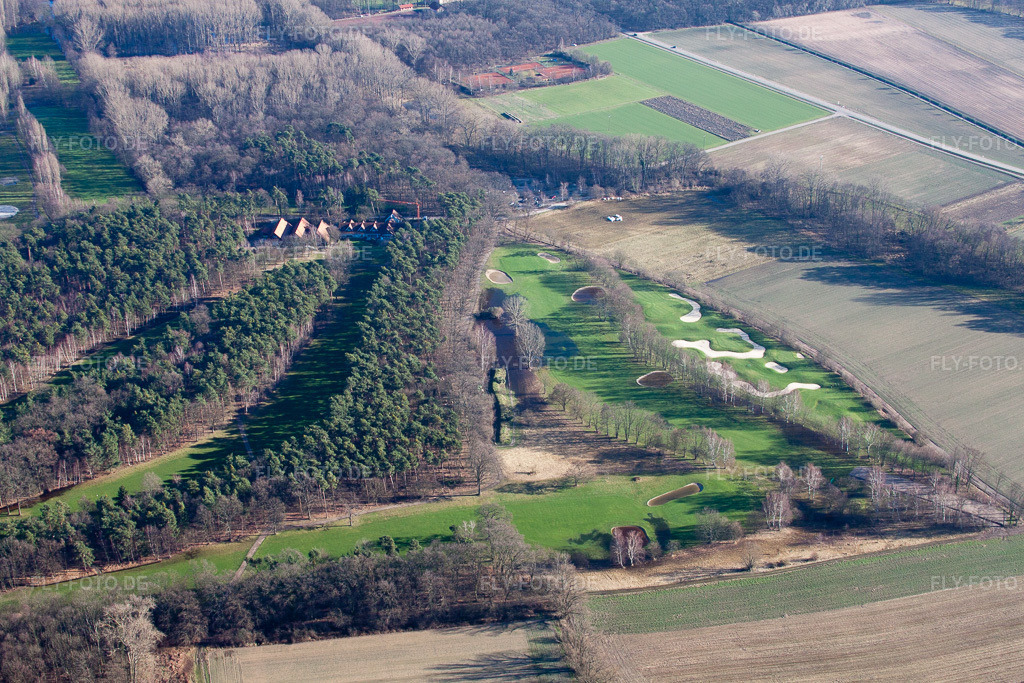 Luftbild: Golf-Club Pfalz Neustadt a.d. Weinstraße e.V im Ortsteil Geinsheim in Neustadt im Bundesland Rheinland-Pfalz in Deutschland. Foto: IMG_36931.jpg vom 16.01.2011 durch Werner Riehm/FLY-FOTO.de