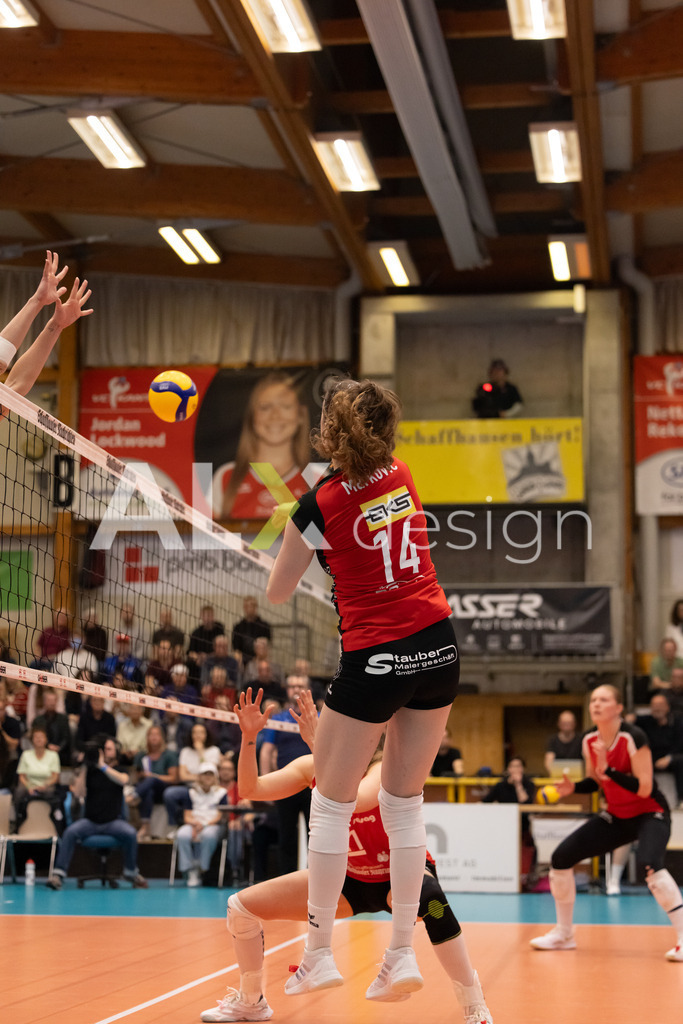 Volleyball I Frauen I Saison 2025-2026 I Volleyball NLA | Women I  Playoffs Finals 2/5 I  VC Kanti Schaffhausen - viteos NUC I  10.04.2026 | 14 Josipa Marković (HR) (VC Kanti Schaffhausen) – Aussen - Realisiert mit Pictrs.com