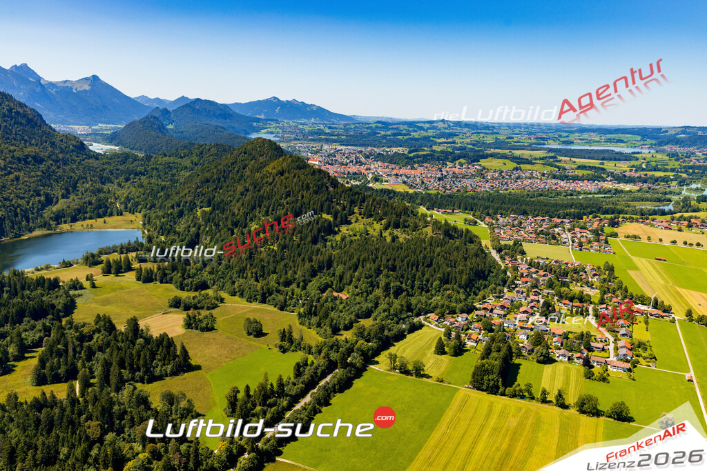 Alterschrofen Schwangau Bild- Das Luftbild wurde 2025 vom UL-Flugzeug heraus erstellt ( keine Drohnen Bilder! ) - Hochauflösende Luftaufnahme -Nicht vergleichbar mit Google Maps oder Satelittenbilder- Die Geschenkidee !Mit Lizenz und Bildrechte bestellbar