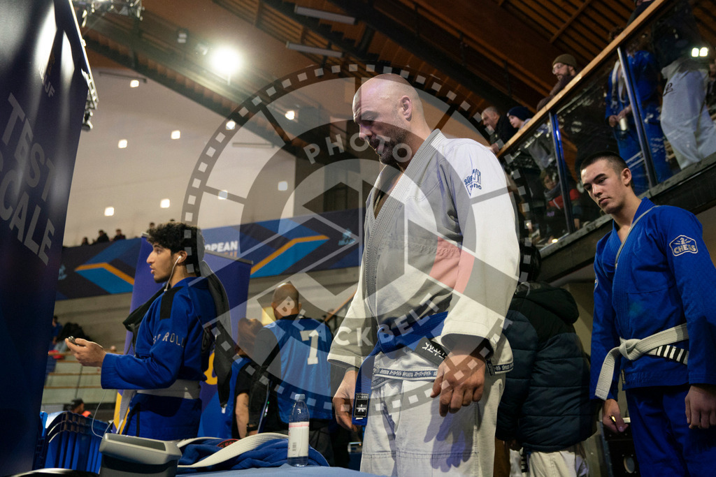 20240119PBB0467 | Fighters compete during the IBJJF European Championship in Paris, France, on January 19, 2024.