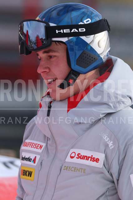 Audi FIS Ski World Cup: Men’s Slalom – Hahnenkamm Race, Kitzbuehel | Kitzbuehel, Austria, 25.Jan.26 - Alpine Skiing - FIS World Cup, Hahnenkamm Race, Slalom, men. The image shows VON ALLMEN Franjo (SUI, Head).