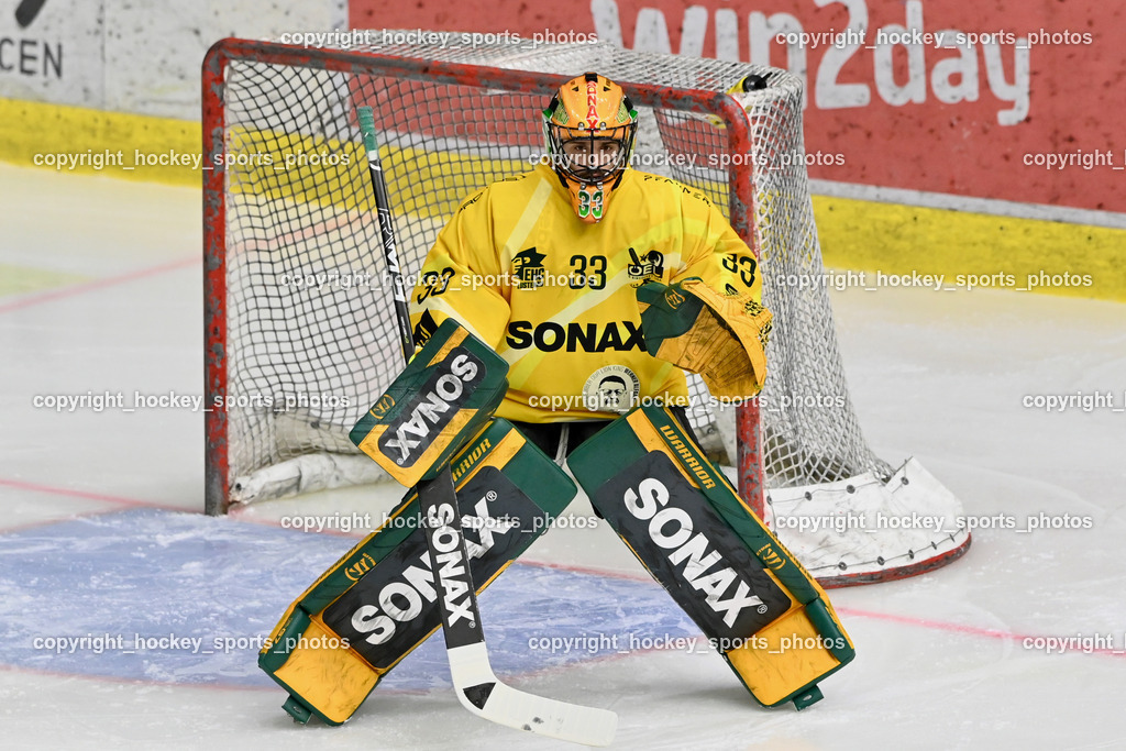 ATSE Graz vs. EHC Lustenau | #33 Reihs Lukas EHC Lustenau, ATSE Graz vs. EHC Lustenau, ATSE Graz vs. EHC Lustenau am 14.02.2026 in Graz (Merkur Eishalle ), Austria, (Photo by Bernd Stefan)