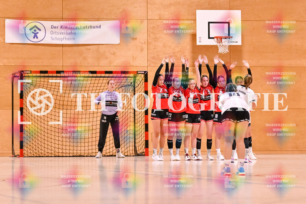 GER, SG Maulburg/Steinen - HSG Dreiland, Frauen-Handball, Oberliga Suedbaden, 3. Spieltag, Saison 2024/2025, 12.10.2024 | Freiwurf kurz vor Ende der 1. HalbzeitGER, SG Maulburg/Steinen - HSG Dreiland, Frauen-Handball, Oberliga Suedbaden, 3. Spieltag, Saison 2024/2025, 12.10.2024Foto: TH Fotografie/Thomas Hess